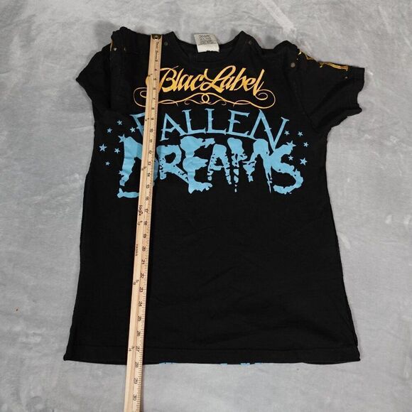 Blac Label Fallen Dreams T Shirt Mens M Grunge Double Sided Y2K Black - Picture 11 of 11